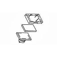 Bộ Ống Kính 16MM HÌNH CHỮ NHẬT Nắp Xanh Alcoswitch - TE Connectivity 64T6