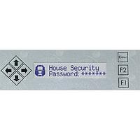 Bộ Chèn PC Bay, Ký Tự LCD Màu Xanh Lam Nhạt, Văn Bản Màu Trắng/Xanh Đậm, Phím Có Giá Đỡ Bạc Matrix Orbital BLK202A-S-USB-GW