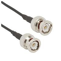 Amphenol RF 115101-02-12.00 RF Cable Assemblies BNC ST Plug to BNC ST Plug RG-174 12 in
