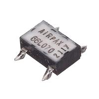 Cảm biến nhiệt tự động đặt lại dạng DIP có vỏ bọc đúc, mở khi nhiệt độ tăng Sensata Technologies - Airpax 66L070-0516