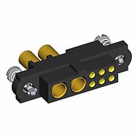 Harwin M80-4D10605FC-02-327-00-000 Heavy Duty Power Connectors 6+2 Pos. Female 22AWG+16AWG Cable Conn. Kit, 101Lok