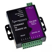 Brainboxes ED-038M Ethernet to Digital I/Os Ethernet to 3 x Relay + 3 Digital Inputs
