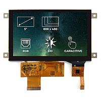 Riverdi SM-RVT50AQTFWC00 TFT LCD 디스플레이 5.0", RGB, 프레임, CTP, 에어 본드