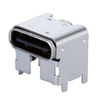 USB Type C Type C, 2.0, Ngang, Mạ vàng 3u, Gắn bề mặt, CH 5.9mm, 16 chân, T&R Same Sky (formerly CUI Devices) UJ20-C-H-G-SMT-3-P16-TR