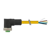 Đầu nối Mini (7/8) 3 cực, Cái 90 độ có cáp, TPE 3x16AWG vàng UL/CSA, TC-ER 5m Murrelektronik 7700-A3031-U1B0500