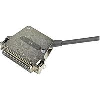 Nắp bảo vệ hai mảnh D-Sub 50 chân kim loại, lối vào bên, có vít lục giác 4-40UNC HARTING 09670500338