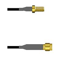 Amphenol Custom Cable Q-2V0680003018i RF Cable Assemblies SMA-SJ/SMA-SP G174 18I