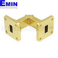 Fairview SMF-51EB-001 WR-51 Waveguide E-Bend Instrumentation Grade Using UBR180 Flange With a 15 GHz to 22 GHz Frequency Range