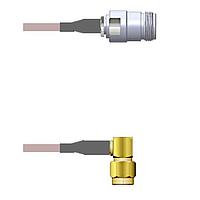 Amphenol Custom Cable Q-1V035000R108i RF Cable Assemblies N-SJ/SMA-RP G316D 108I