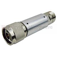 Fairview SA3N5W-15 15 dB Fixed Attenuator N Male To N Female Up To 3 GHz Rated To 5 Watts With Aluminum Body