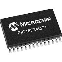 Microchip Technology PIC18F24Q71-E/SO Microcontrollers 16KB Flash, 1KB RAM, 2x OPA, 12-bit differential ADCC with computation, 8/10-bit DACs, 2 AC, APM, Virtual Port, PWM, CCP, CWG, HLT, WWDT, SCAN/CRC, ZCD, PPS, USART, SPI/I2C, IDLE/DOZE/PMD