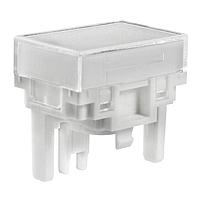 NKK Switches AT4130JB Button RCT CLR LNS/WHT DIFF LB W/ SUPER BRT LED