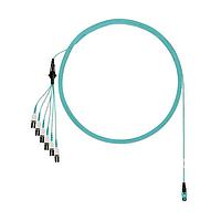 Panduit FXTRP8NUFSNF058 ファイバーオプティックケーブルアセンブリ OM3 12芯ラウンドハーネスケーブル、プレナム