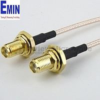 Fairview  FMC1212315 SMA Female Bulkhead to SMA Female Bulkhead Cable RG-316 Coax
