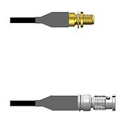 Amphenol Custom Cable Q-3000X000D007i RF Cable Assemblies SMA-SJB/HDBNC-SP LMR19 7I