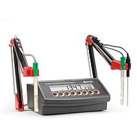 HANNA HI2550-02 pH/ORP/ISE/EC/TDS / NaCl 벤치 탑 측정기 (-2.0〜16.0 pH; -2.00〜16.00 pH; -2.000〜16.000 pH)