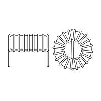 Cuộn cảm Toroidal 10uH 15% Ngang JW Miller 2300HT-100-H-RC