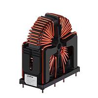 Cuộn cảm bù dòng điện RV Cuộn cảm chế độ chung, MnZn, bốn dây, 40A, 0.1mH, dọc Schaffner RV8540-40-S16