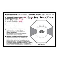 SpotSee 26106ML ShockDot/ShockWatch ພາສາສະແປນ, ຝຣັ່ງ, ເຢຍລະມັນ - ຂະໜາດ: 8.75" x 5.75"
