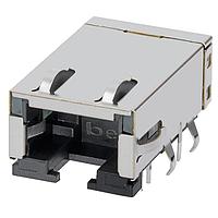 Jack Nam Châm 1 CỔNG MẶT PHẲNG GIỮA 10/100 LED Bel Magnetic Solutions L834-1G1T-91