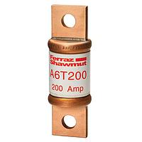 Mersen A6T200 패스트 액팅 클래스 T 퓨즈, 퓨즈, 클래스 T, 패스트 액팅, 200kA AC, 100kA DC, 600VAC/300VDC, 200A