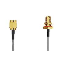 Bộ cáp RF Đầu cắm SMA thẳng Đảo cực (RP) Đầu jack SMA thẳng Đảo cực (RP) Gắn bảng R BH không vòng đệm IP67/IP6 GCT (Global Connector Technology) CABLE 234 RF-0300-A-1