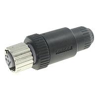 Omron Automation and Safety XS2C-D5S1 Circular Metric Connectors 5P Socket Screw Term For 6mm Dia. Model