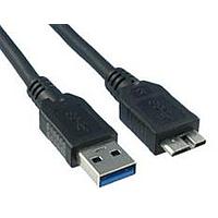 Qualtek Electronics 3023005-01M USB 3.0 USB 3.0 A - MICRO B 30/30/24 1M 黑色