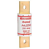 Mersen A4J250 고속 퓨즈, 클래스 J, 고속, 200kA AC/100kA AC, 600VAC, 300VDC, 250A