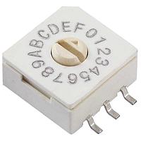 CTS Electronic Components 221AMA16R ロータリースイッチ 16ポジション ガルウィング フラッシュ アロー スロット