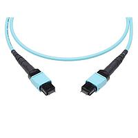 Molex 106283-0245 Fiber Optic Cable Assemblies QSFP-DD MPO-to-MPO Patch Cord 50/125um 3mm MultiMode 16 Fiber OM4 5m Lgth Aqua