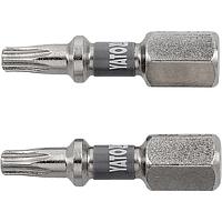 Bộ 2 mũi vít sao phủ Niken YATO YT-78012 (T15x25mm, 1/4")