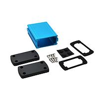 Vỏ hộp PCB Vỏ nhôm đùn màu xanh (1.4 X 2.7 X 3.5 inch) Bud Industries EXN-23351-BL