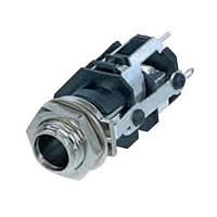 Đầu Nối Điện Thoại 1/4" Vert TRS Jack Tiếp Xúc PCB Thay Thế REAN RJ3VM-D1