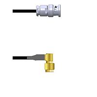 Amphenol Custom Cable Q-0J0340003010i RF Cable Assemblies BNC-SP/SMA-RP G174 10I