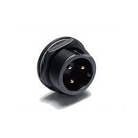 Amphenol LTW ADC-04PMMS-SC7001 Standard Circular Connector Ceres, Large Size, Plastic, 20A, 04 pins, Male Connector, Male Contact, Circular, Screw Thread, Solder, Receptacle, IP67