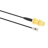 Amphenol RF 095-902-588-100 RF Cable Assemblies RF Connector MHF I LK Right Angle Plug to RP-SMA Straight Jack Bulkhead Rear Mount 1.13 mm 50 Ohm 100 mm