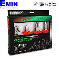 Bộ kiềm cách điện 1000V 4 món TOPTUL GAAE0406 (4 pcs)