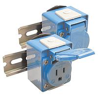 Altech DMRGR Outlets DINRAIL MNT RCPT GRN 50 X 71 X 53.5