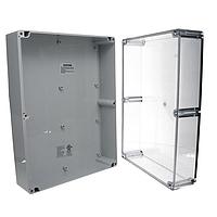 Bud Industries PN-1343-AC PCB Enclosure IP68 NEMA 6P Box with Clear Cover (11.8 X 9.1 X 4.4 In)