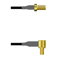 Amphenol Custom Cable Q-2V03I0003018i RF Cable Assemblies SMA-SJ/SMB-RJ G174 18I