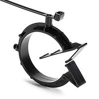 HellermannTyton 156-01347 Cable Ties with Mounts CT WITH PIPE CLIP, 6.0 BLK 16"