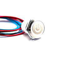 Công tắc tiêu chuẩn PBS 19mm SPST 0.1A 48V nhấn kim loại dây ill Lumex W48M-A13W05