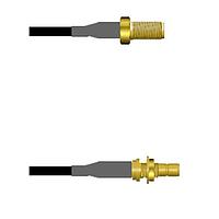 Amphenol Custom Cable Q-2V03M0003010i RF Cable Assemblies SMA-SJ/SMB-SJB G174 10I