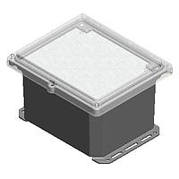 Nắp Vít Bản Lề POLY N4 SCRW LID Xám 11.75"x9.88"x7.45" Serpac I352HS,TGBG