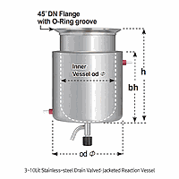 Van xả, PTFE, đường kính ngoài 18mm, cho bình chứa 3~5 lít DaiHan SL.Val4012