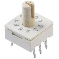 CTS Electronic Components 221ADC10 ロータリースイッチ 10ポジション スルーホール シャフト 高さ6.86mm