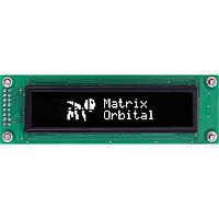 Matrix Orbital OK202-25-OW-V OLED 디스플레이 OLED 20 X 2 화이트 와이드 전압 전원