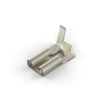 AMP Connectors - TE Connectivity 190542-2 Receptacle 250 FASTON FLAG REC NI/SILVER