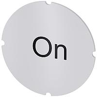 SIEMENS 3SU19000AB710DJ0 Insert Label, On INSERT LABEL F. ILLUM PUSHBUTTON, ON